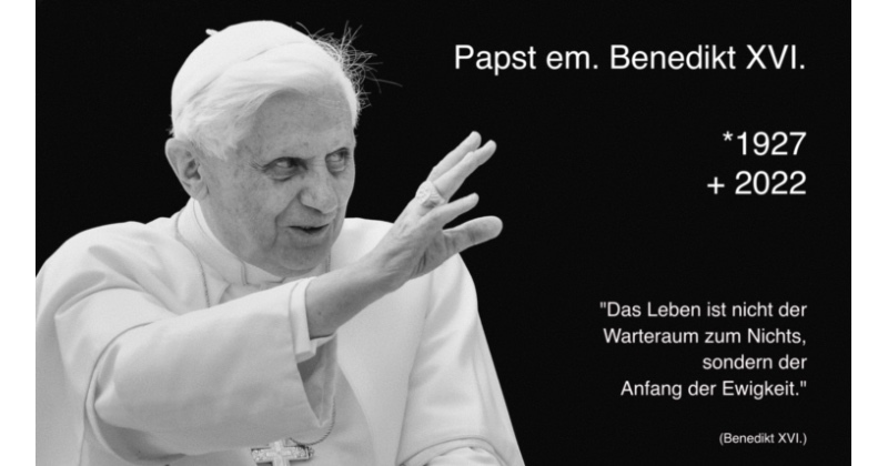 Gedenkmesse für verstorbenen Papst em. Benedikt XVI.