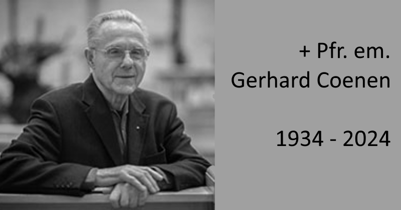 Pfarrer em. Gerhard Coenen verstorben